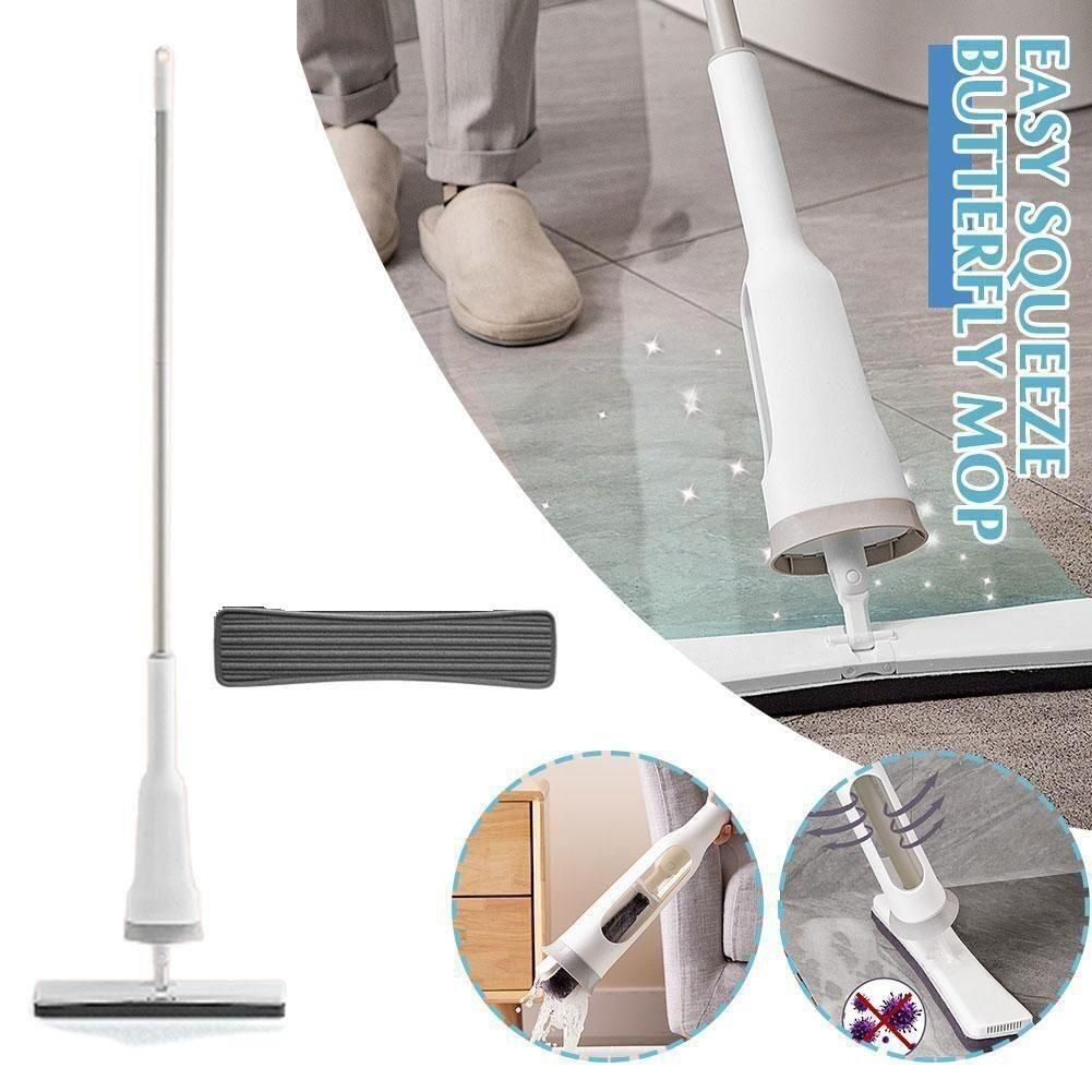 Foldable Self-Squeezing Mop with Super Absorbent Sponge – For Effortless Home Cleaning 🧼✨