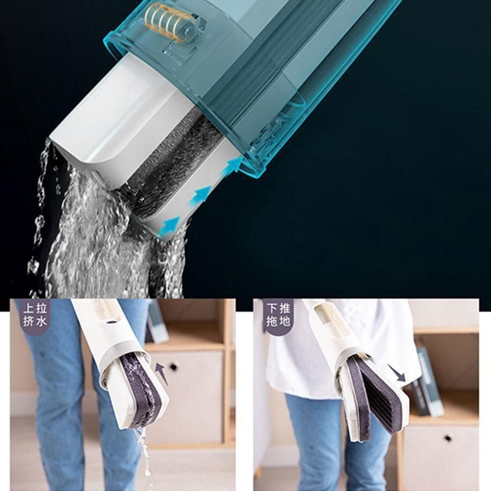 Foldable Self-Squeezing Mop with Super Absorbent Sponge – For Effortless Home Cleaning 🧼✨