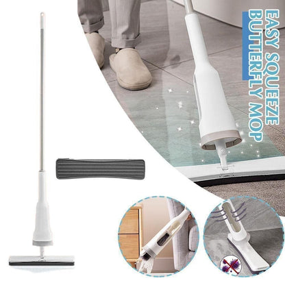 Foldable Self-Squeezing Mop with Super Absorbent Sponge – For Effortless Home Cleaning 🧼✨