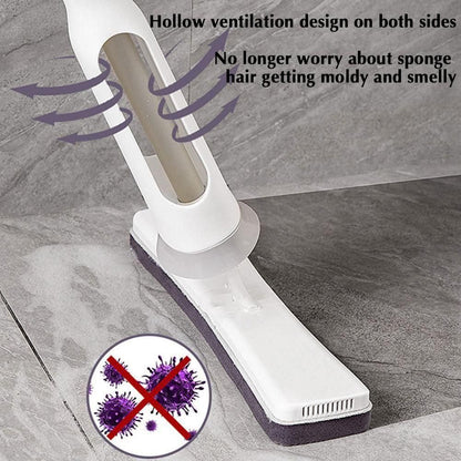 Foldable Self-Squeezing Mop with Super Absorbent Sponge – For Effortless Home Cleaning 🧼✨